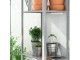 Стеллаж Ikea Hyllis 100x27x140-183 (Нержавеющая Сталь)