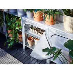 Etajera Ikea Hyllis cu husa 180x27x74 (Gri/Transparent) Thumb