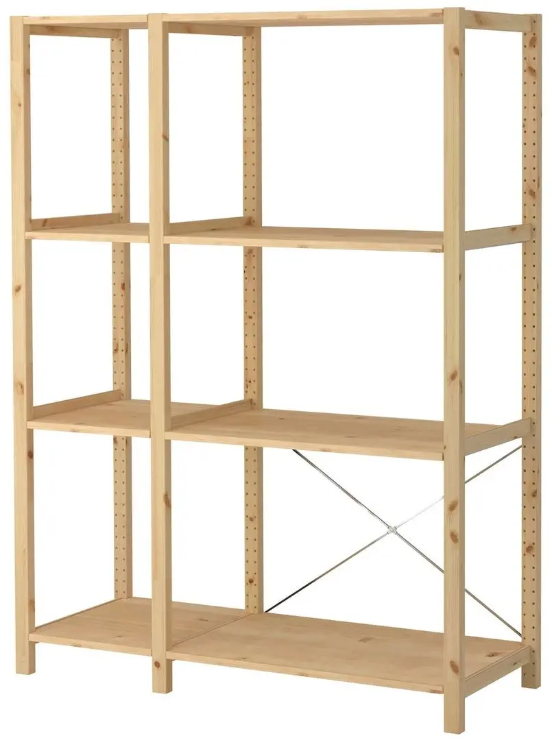 Etajera Ikea Ivar 2 sectiuni 134x50x179 (Pin)