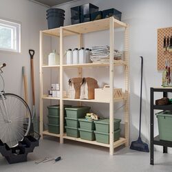 Etajera Ikea Ivar 2 sectiuni 134x50x179 (Pin)