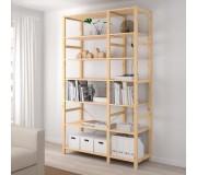 Стеллаж Ikea Ivar 2 секции/полки 134x50x226 (Сосна)