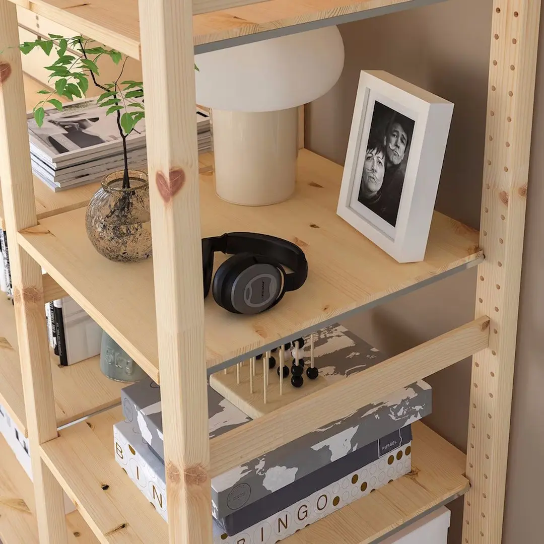 Etajera Ikea Ivar 2 sectiuni/polite 134x50x226 (Pin)