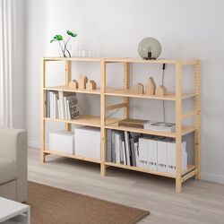 Стеллаж Ikea Ivar 2 секции/полки 174х50х124 (Сосна)