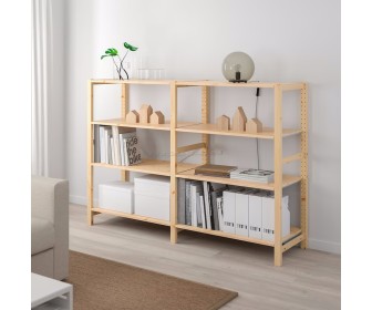 Стеллаж Ikea Ivar 2 секции/полки 174х50х124 (Сосна)