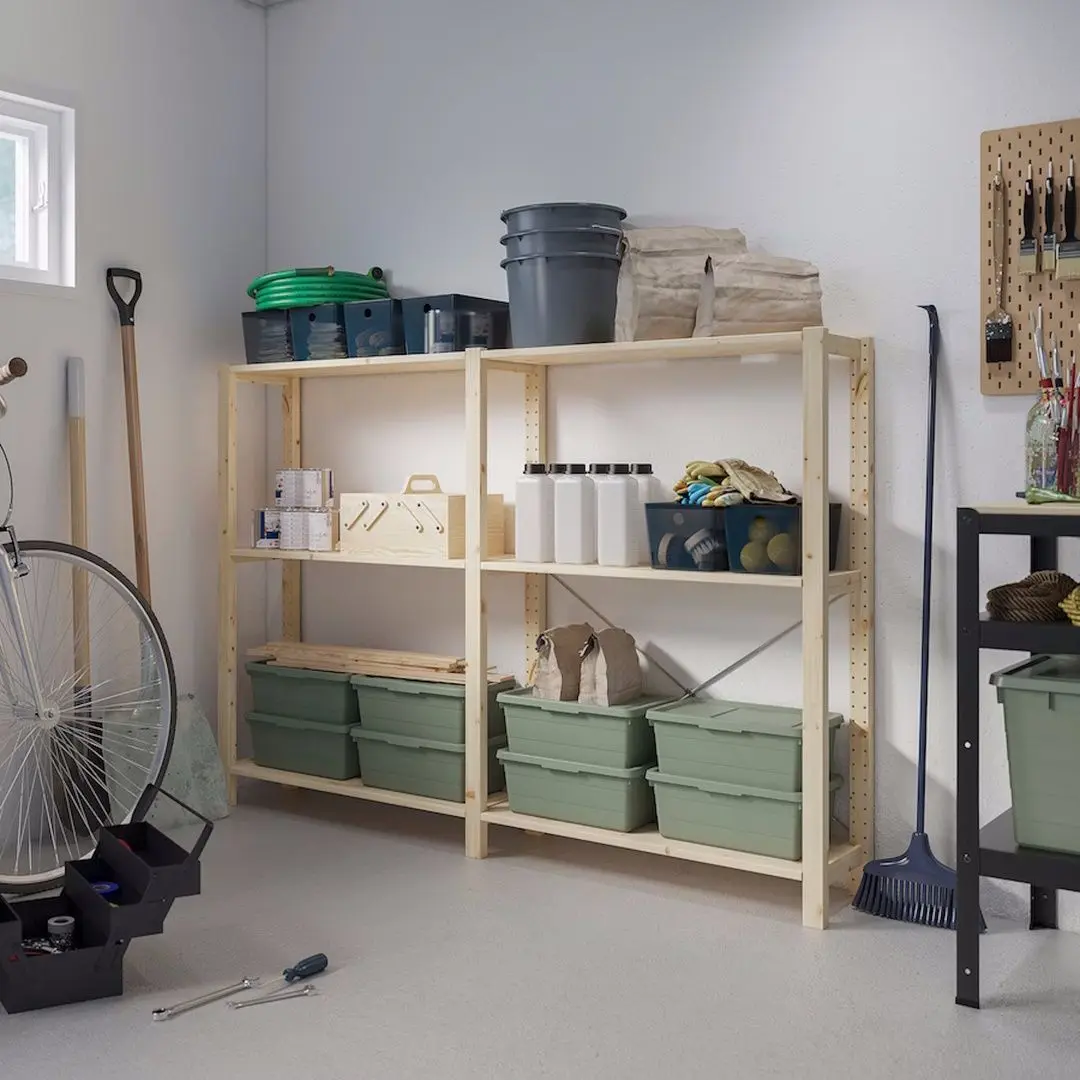 Etajera Ikea Ivar 2 sectiuni/polite 174x30x124 (Pin)