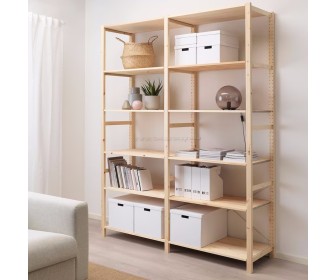 Стеллаж Ikea Ivar 2 секции/полки 174x50x226 (Сосна)