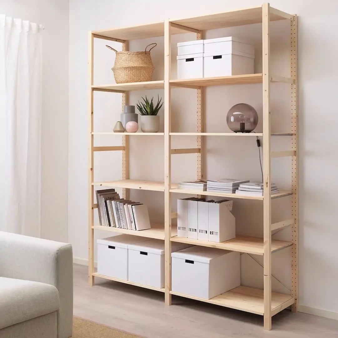 Etajera Ikea Ivar 2 sectiuni/polite 174x50x226 (Pin)