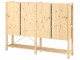 Стеллаж Ikea Ivar 2 секции/полки/шкафчик 174x30x124 (Сосна)