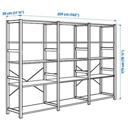 Etajera Ikea Ivar 3 sectiuni/5 polite 259x30x179 (Pin) Thumb