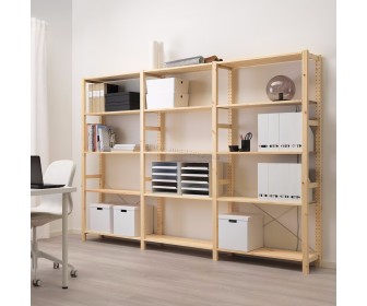 Etajera Ikea Ivar 3 sectiuni/5 polite 259x30x179 (Pin)