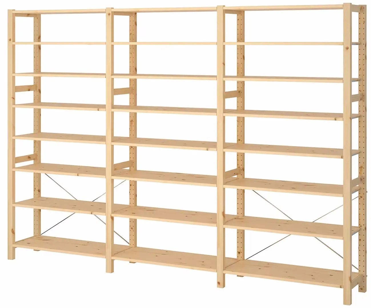 Etajera Ikea Ivar 3 sectiuni/8 polite 259x30x179 (Pin)