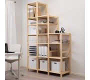 Etajera Ikea Ivar 3 sectiuni/polite 139x50x124-226 (Pin)