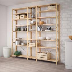Etajera Ikea Ivar 3 sectiuni/polite 219x30x226 (Pin)