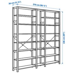Etajera Ikea Ivar 3 sectiuni/polite 219x30x226 (Pin) Thumb