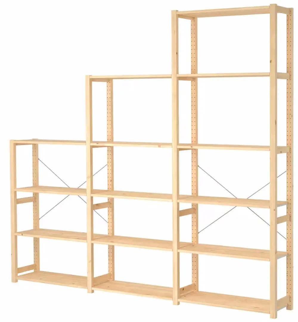 Etajera Ikea Ivar 3 sectiuni/polite 259х30х226 (Pin)