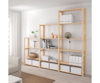 Etajera Ikea Ivar 3 sectiuni/polite 259х30х226 (Pin)