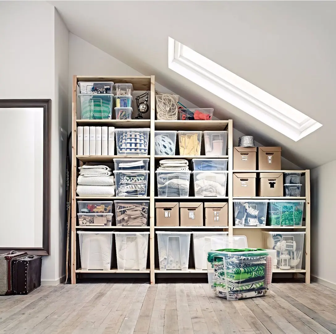 Etajera Ikea Ivar 3 sectiuni/polite 259x50x226 (Pin)