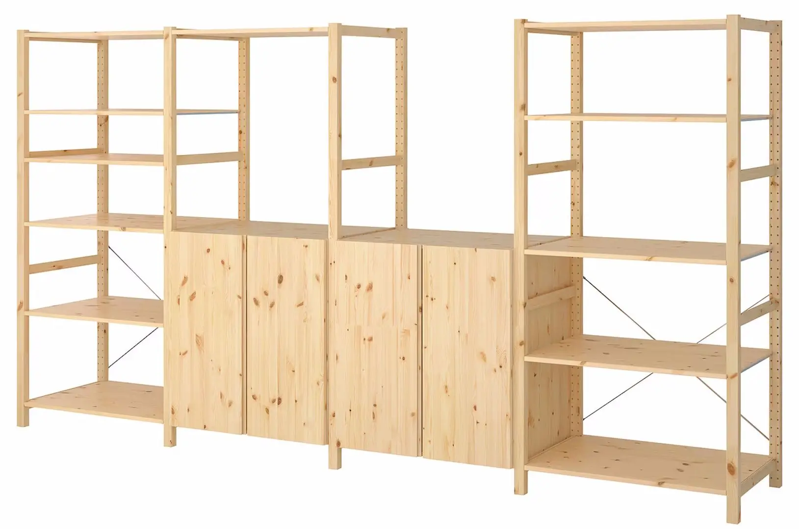 Etajera Ikea Ivar 4 sectii/polite 344x50x179 (Pin)