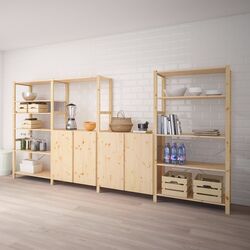 Etajera Ikea Ivar 4 sectii/polite 344x50x179 (Pin)