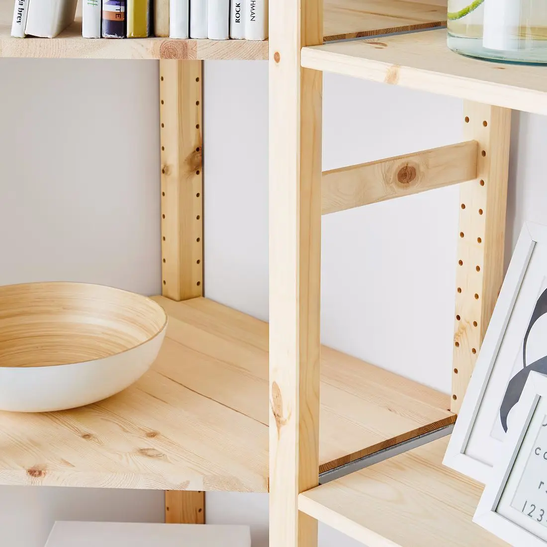 Etajera Ikea Ivar 4 sectiuni/colt 229/144х30х179 (Pin)