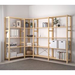 Etajera Ikea Ivar 4 sectiuni/colt 229/144х30х179 (Pin)