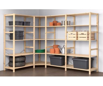 Etajera Ikea Ivar 4 sectiuni/colt 249/164x50x179 (Pin)