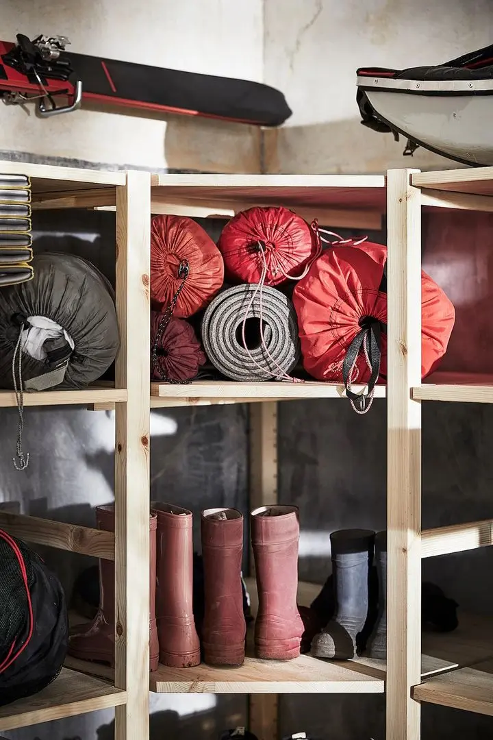 Etajera Ikea Ivar 4 sectiuni/colt 249/164x50x179 (Pin)