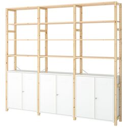 Etajera Ikea Ivar/Observator 259x30x226 (Pin/Alb) Thumb