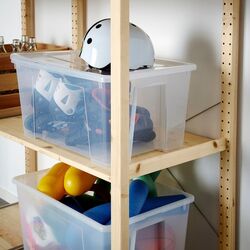 Etajera Ikea Ivar/Observator 5 rafturi 89x50x179 (Pin/Bambus) Thumb