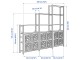 Etajera Ikea Ivar/Observator 6 usi 259х30х226 (Pin/Bambus)