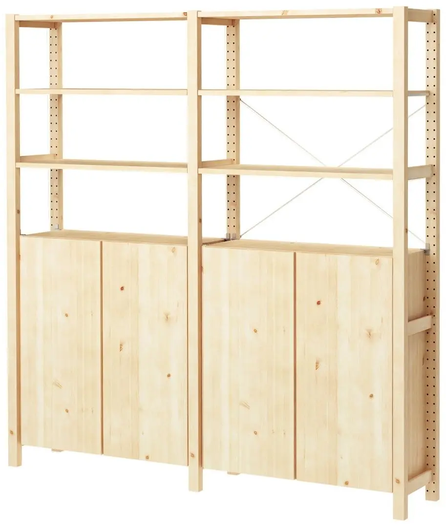 Etajera Ikea Ivar cu 4 usi/rafturi 174x30x179 (Pin)