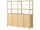 Etajera Ikea Ivar cu 4 usi/rafturi 174x50x179 (Pin)