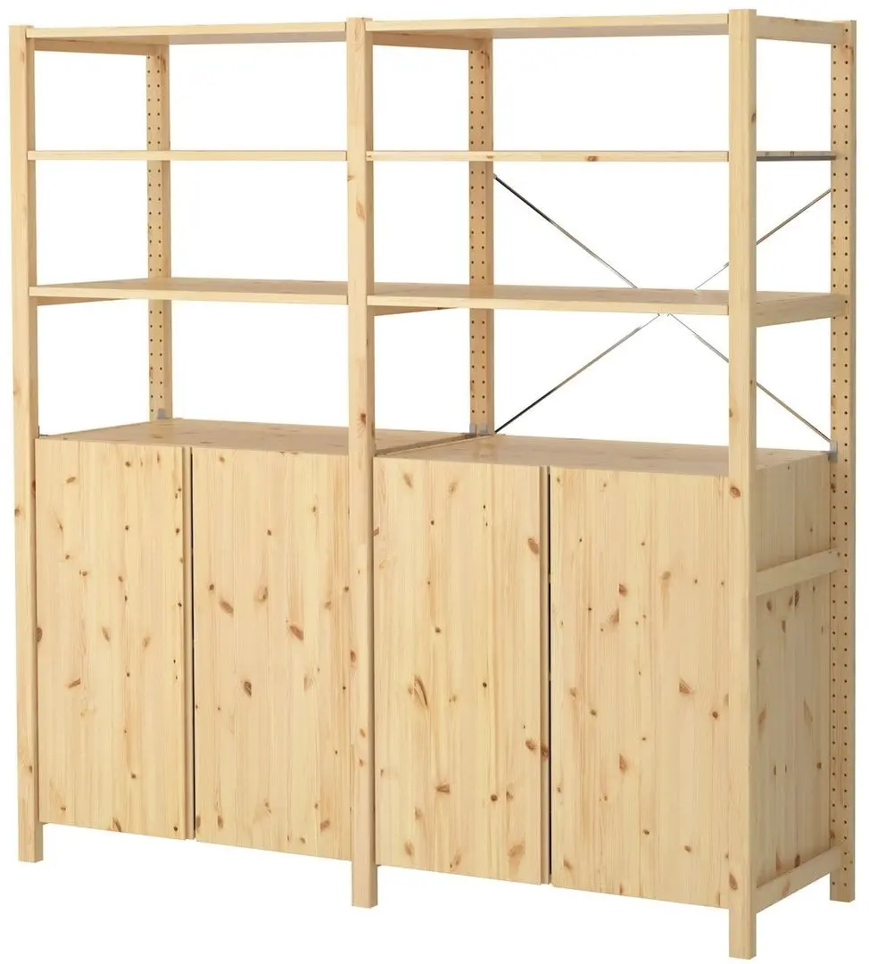 Etajera Ikea Ivar cu 4 usi/rafturi 174x50x179 (Pin)