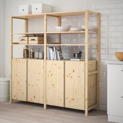 Etajera Ikea Ivar cu 4 usi/rafturi 174x50x179 (Pin)