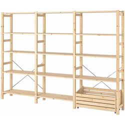 Etajera Ikea Ivar cu cutie depozitare 259x30x179 (Pin) Thumb