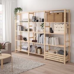 Etajera Ikea Ivar cu cutie depozitare 259x30x179 (Pin)