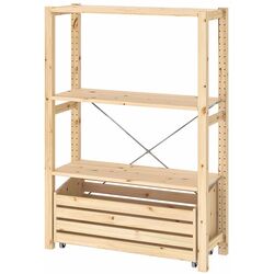 Etajera Ikea Ivar cu cutie depozitare 89x30x124 (Pin) Thumb