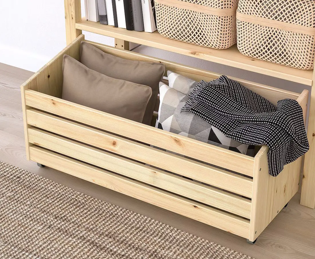 Etajera Ikea Ivar cu cutie depozitare 89x30x124 (Pin) - 4