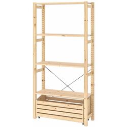 Etajera Ikea Ivar cu cutie depozitare 89x30x179 (Pin) Thumb