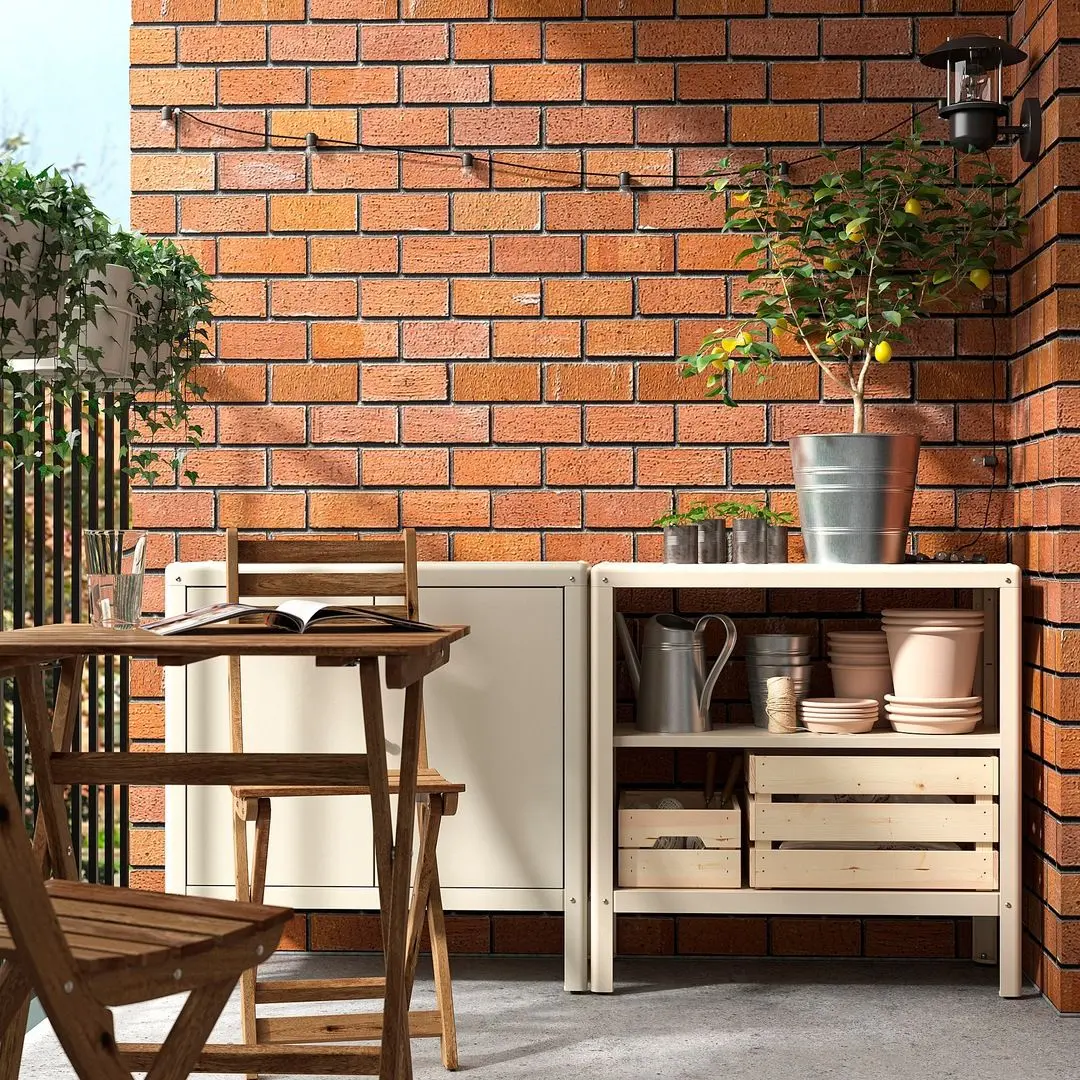 Etajera Ikea Kolbjorn 80x81 (Bej)