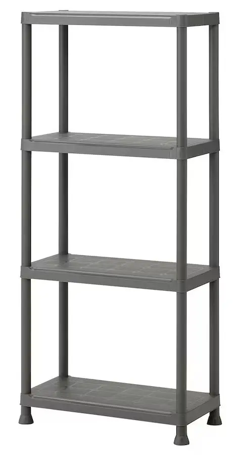 Стеллаж Ikea Runmaro 60x30x133 (Темно-серый)