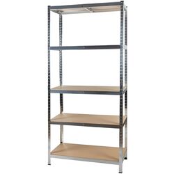 Стеллаж Malatec 23766 220x100x45см (Silver/Brown) Thumb