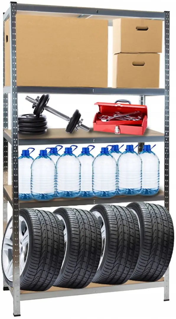 Etajera Malatec 23768 180x90x40см (Silver/Brown)