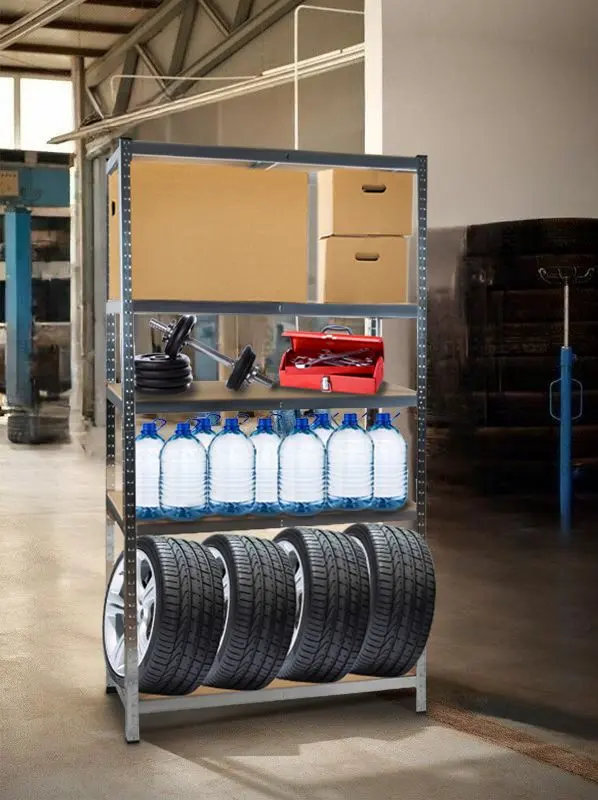 Etajera Malatec 23768 180x90x40см (Silver/Brown)