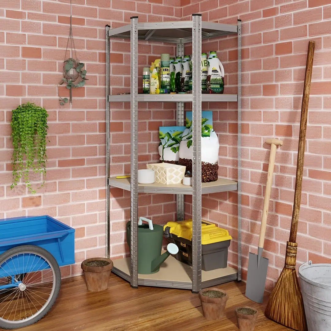 Стеллаж Metkas Budget 180x70x40x42.5cm (Silver)