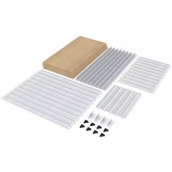 Стеллаж Metkas Budget 220x110x40cm (Silver) Thumb