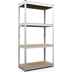 Etajera Metkas Budget B160120804042 160x80x40cm (Silver) Thumb