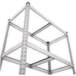 Etajera Metkas Budget B160120804042 160x80x40cm (Silver) Thumb