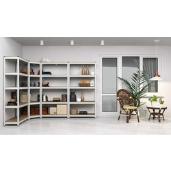 Стеллаж Metkas Budget 180x70x30cm (Silver) Thumb