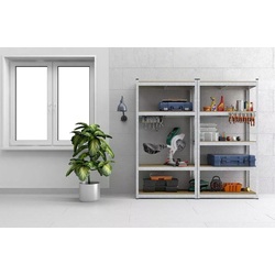 Стеллаж Metkas Budget 180x70x30cm (Silver) Thumb